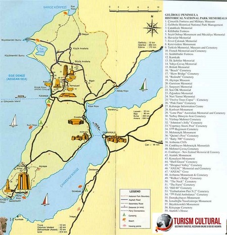 Turcia peninsula Gallipoli obiective turistice