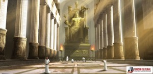 Grecia Olympia statuia lui Zeus (minune antica)