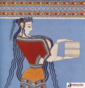 Grecia Tirint fresca femeie (reconstituire)